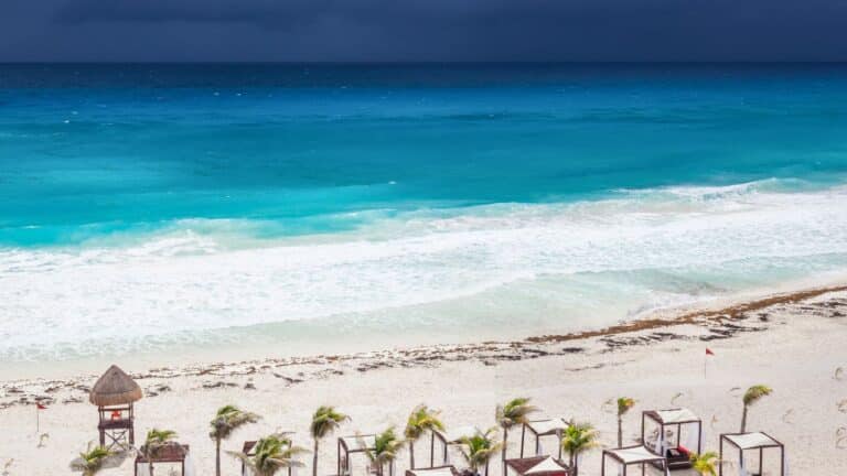 Cancun-Beach-With-Beds-Overview