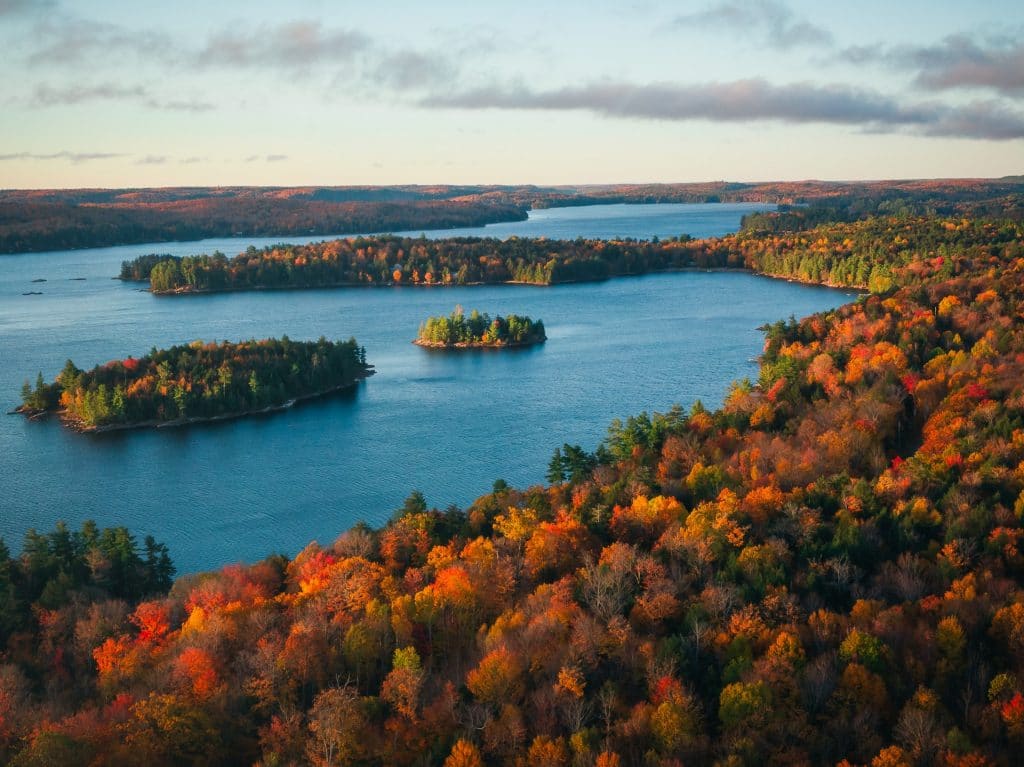 A canadian lake in Ontario