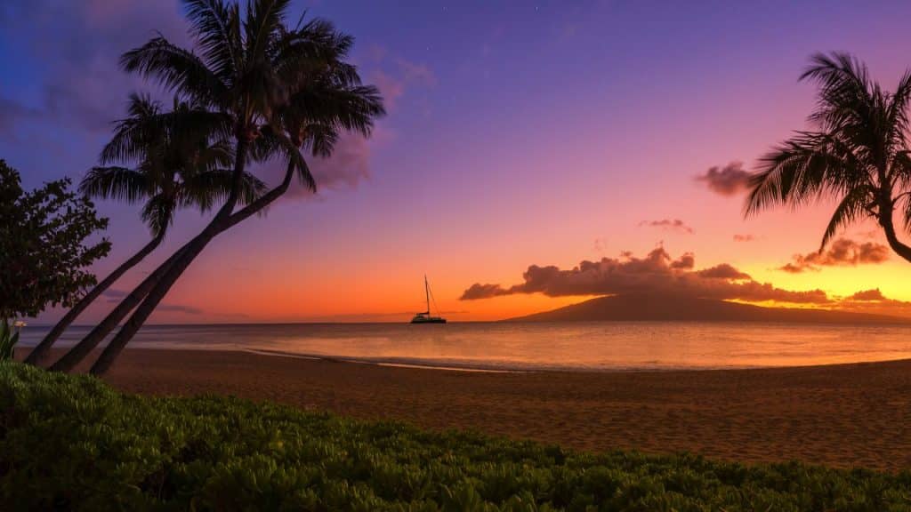 Sunset Calendar Hawaii Sunset In Hawaii Hd Desktop Wallpaper : Widescreen : High Definition