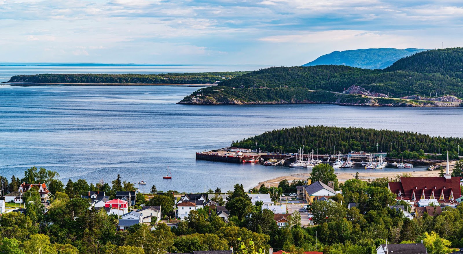 Panoramic view of Saguenay River